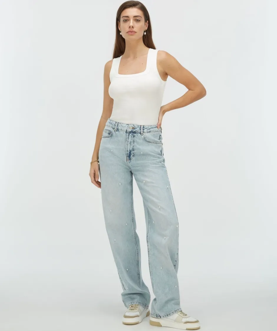 Top Dieda | Off-white | DAMES Basics|Tops