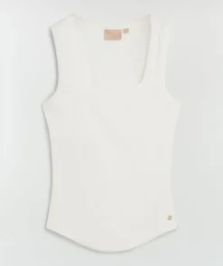 Top Dieda | Off-white | DAMES Basics|Tops