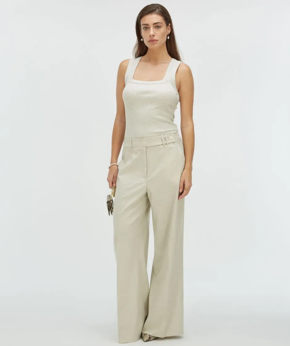 Sale Top Dieda | Salt melange | DAMES Basics|Tops