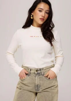 Online Top Jane | Ecru | Harper & Yve DAMES Basics|Tops