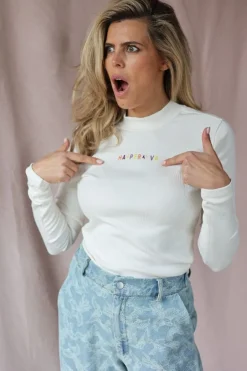 Online Top Jane | Ecru | Harper & Yve DAMES Basics|Tops