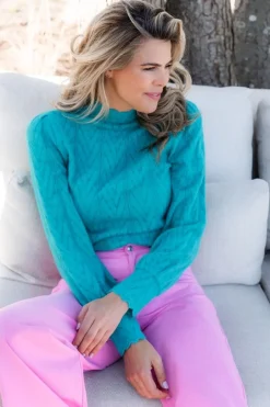 Discount Top Lola | Petrol | DAMES Blouses|Tops