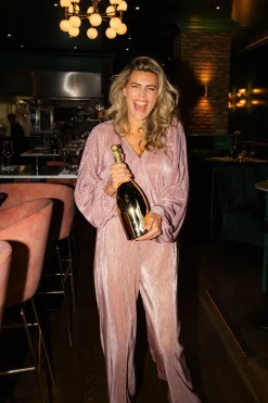 Outlet Top Plissé | Pink champagne | DAMES Co-ords|Tops