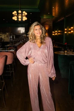 Outlet Top Plissé | Pink champagne | DAMES Co-ords|Tops