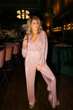 Outlet Top Plissé | Pink champagne | DAMES Co-ords|Tops