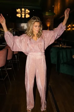 Outlet Top Plissé | Pink champagne | DAMES Co-ords|Tops