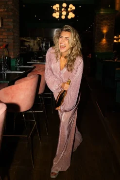 Outlet Top Plissé | Pink champagne | DAMES Co-ords|Tops