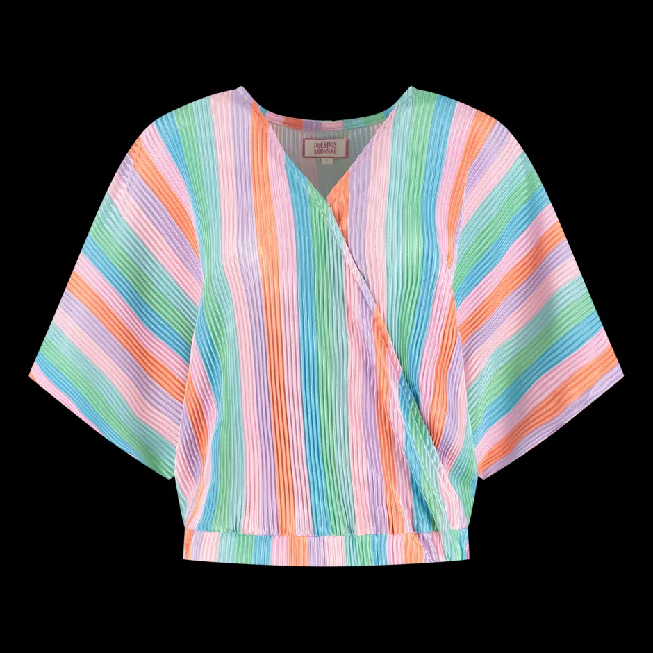 Online Top Plissé | Rainbow cake | DAMES Co-ords|Tops