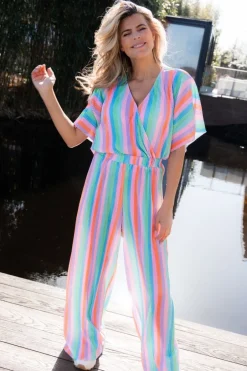 Online Top Plissé | Rainbow cake | DAMES Co-ords|Tops