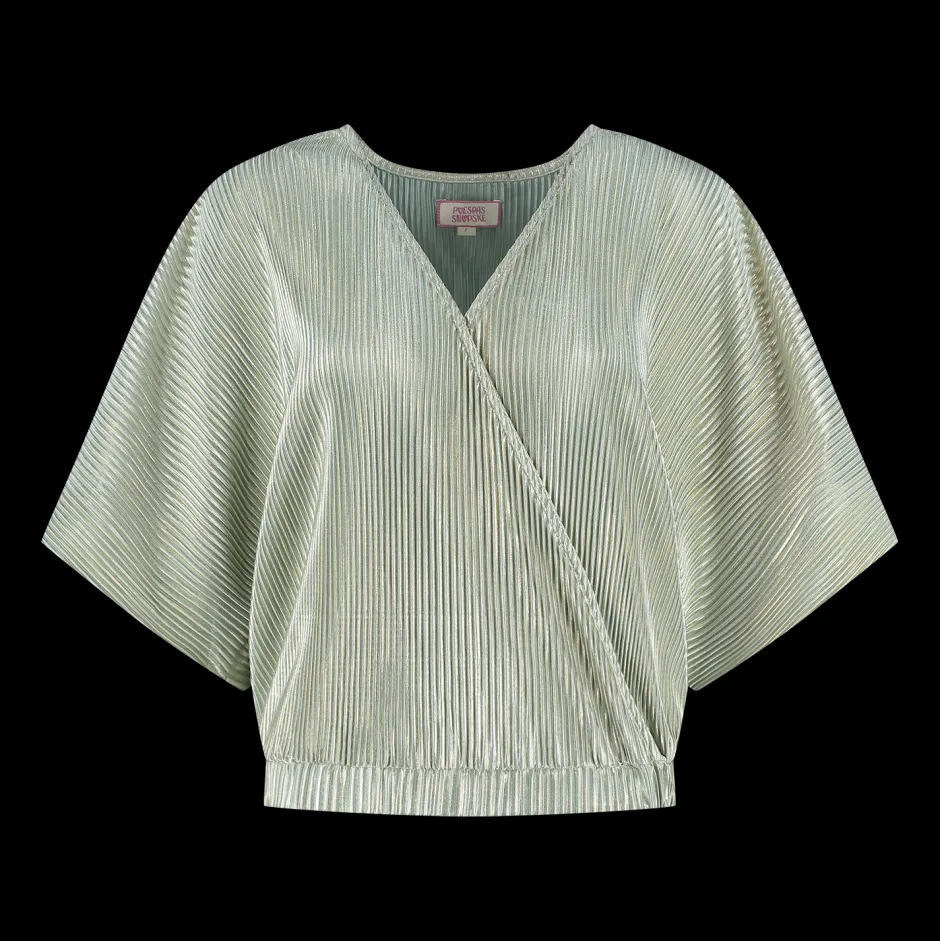Hot Top Plissé | Sparkling mojito | DAMES Co-ords|Tops