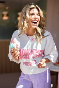 Outlet Top Snøpske | Grey | Studio DAMES Tops|Snøpskes