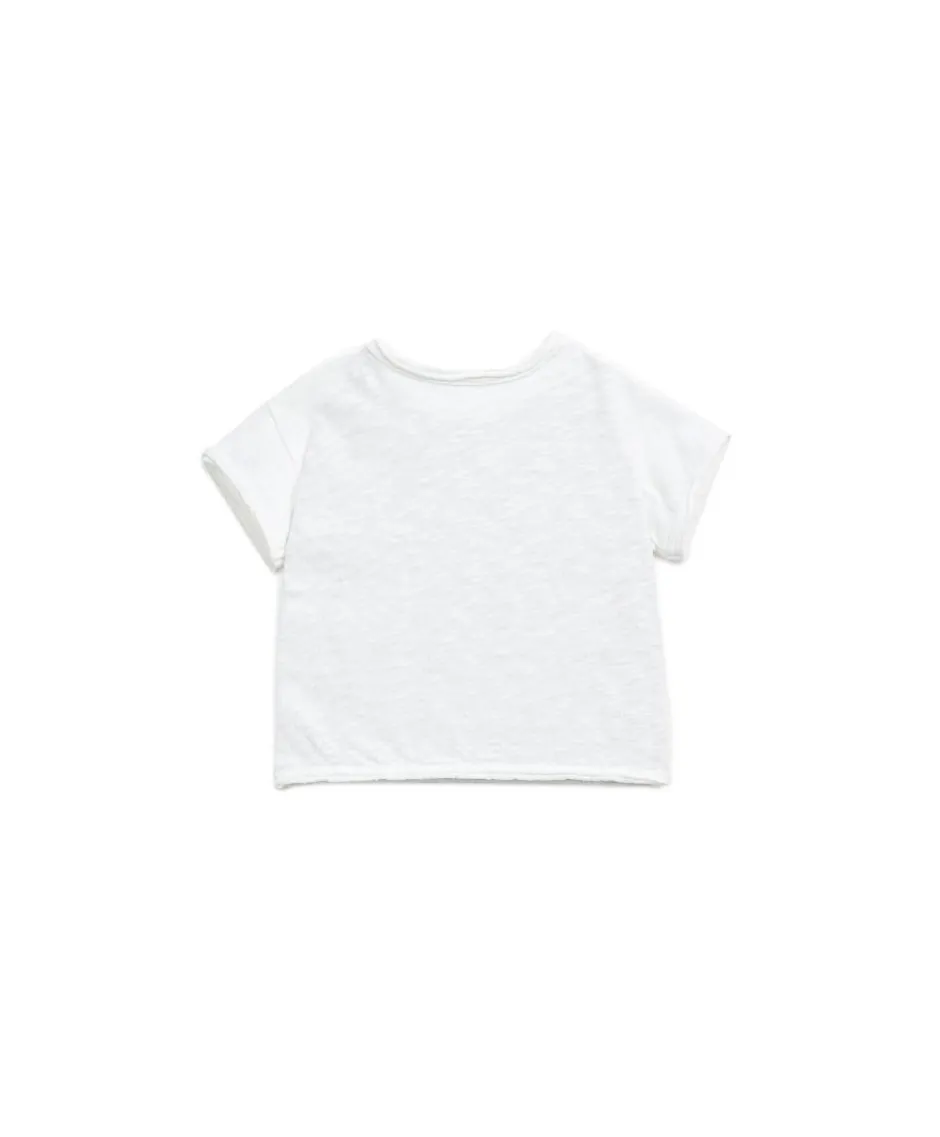 Discount T-shirt Flamé | Wit met zakje | Shirts|Shirts