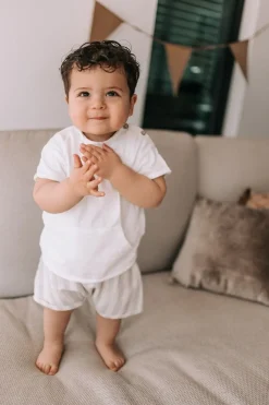 Discount T-shirt Flamé | Wit met zakje | Shirts|Shirts