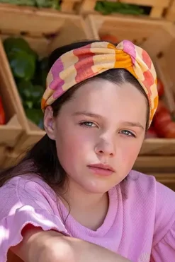 Sale Turband headband stripes | Nectarine | Sproet & Sprout Haaraccessoires