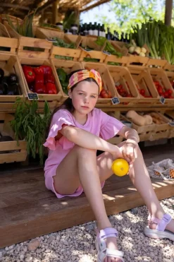 Sale Turband headband stripes | Nectarine | Sproet & Sprout Haaraccessoires