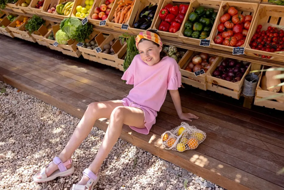 Sale Turband headband stripes | Nectarine | Sproet & Sprout Haaraccessoires