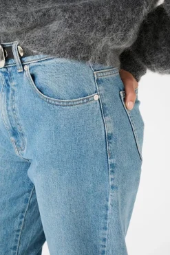 Sale Wide jeans Zolina | Washed mid blue | DAMES Broeken