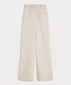 Online Wide leg pantalon Kate | Light grey melange | JOSH V DAMES Broeken
