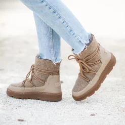 Winterboots Frosty | Taupe | DAMES Laarzen & Boots