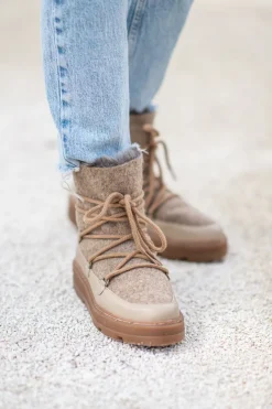 Winterboots Frosty | Taupe | DAMES Laarzen & Boots
