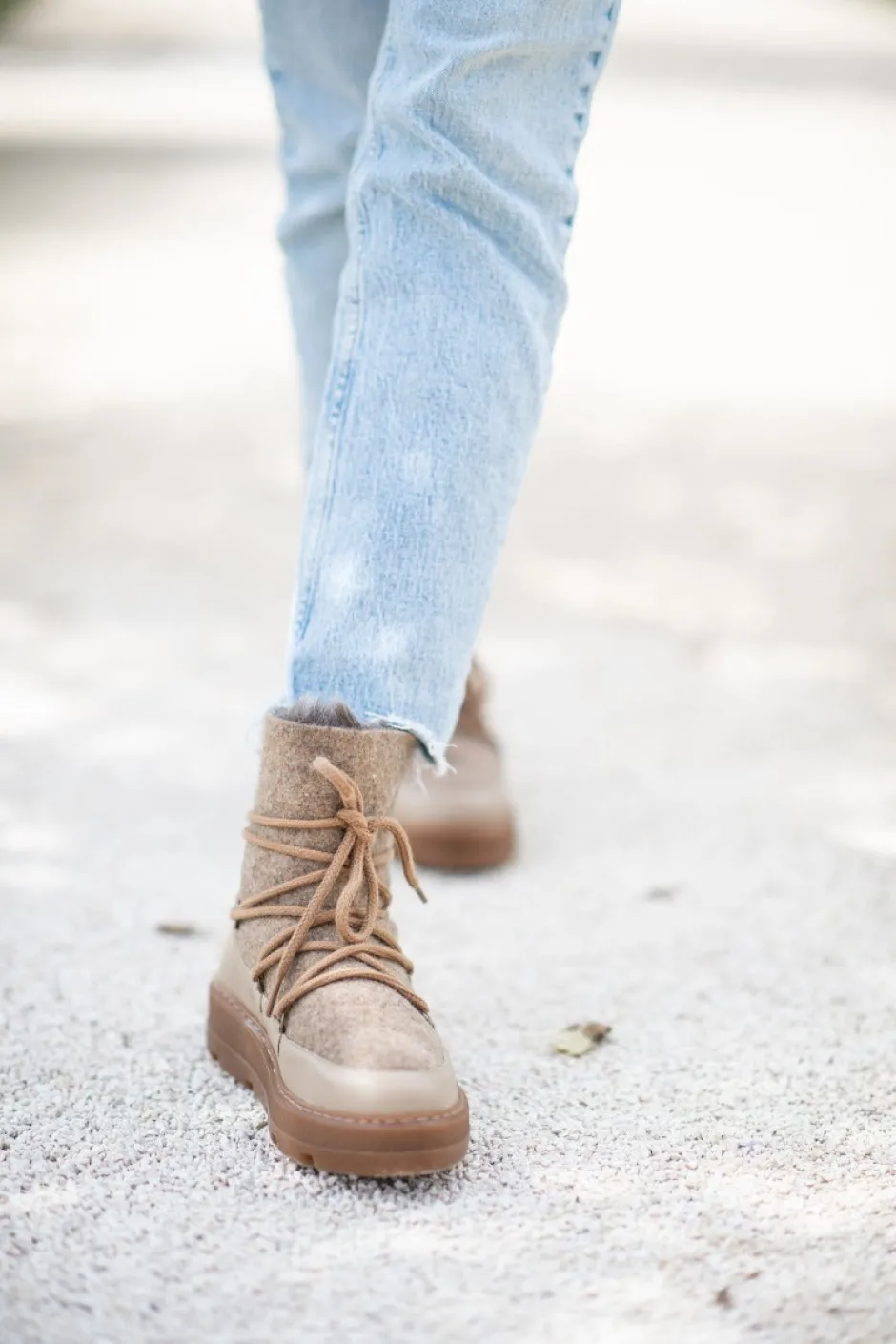 Winterboots Frosty | Taupe | DAMES Laarzen & Boots