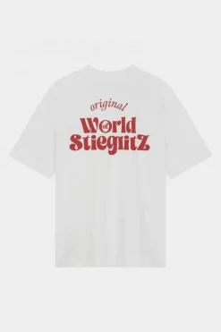 Online World of Stieg oversized T-shirt | White | DAMES Tops|Tops