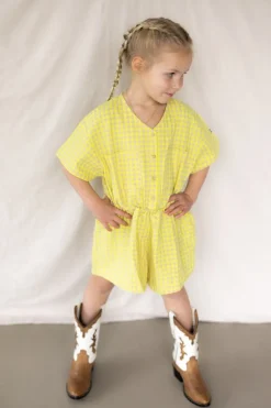 Clearance Woven playsuit Vichy | DAMES Jumpsuits|Jumpsuits