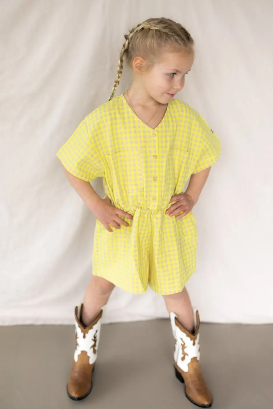 Clearance Woven playsuit Vichy | DAMES Jumpsuits|Jumpsuits